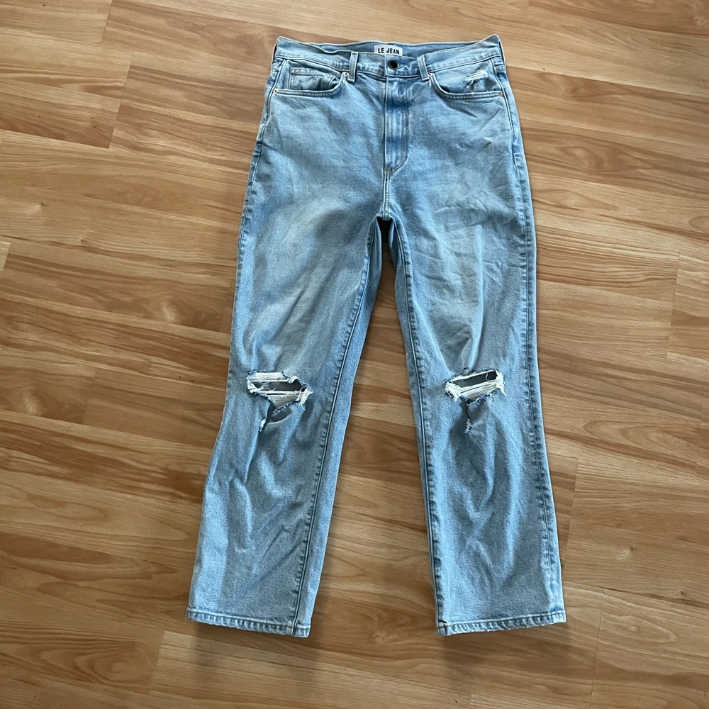 Awesome Le Jean High Rise Sabine Straight Leg Jeans - Sz 30